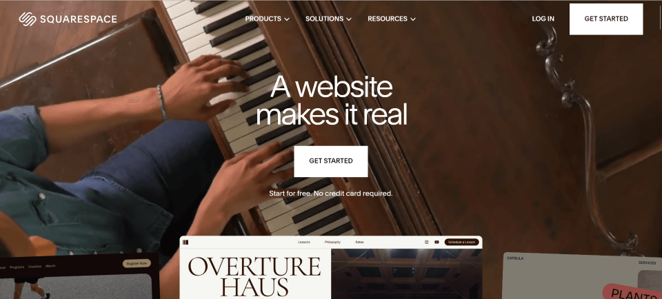 Squarespace website builder templates